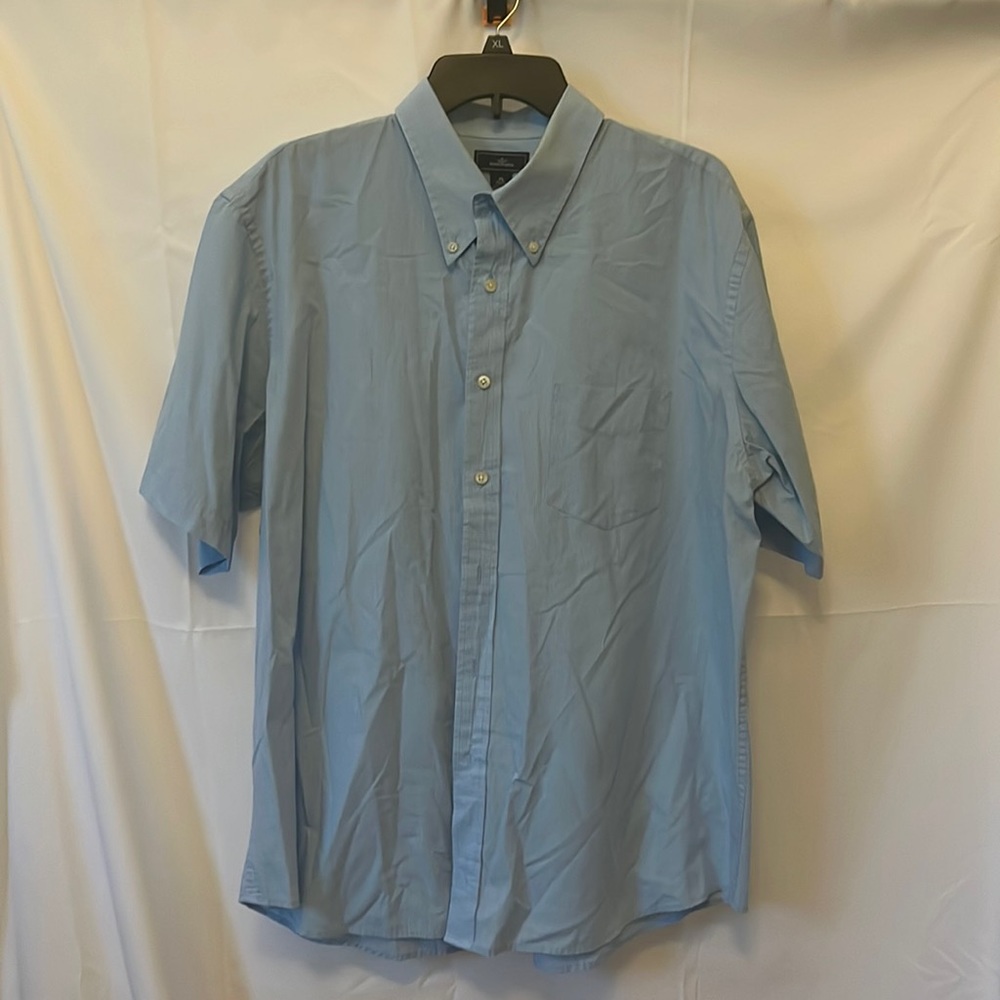 🔴 5 items for $25 Sale! Men's Dockers Blue Button Up Shirt XL 17/17.5
